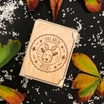 Puidust graveeritud karp "Uue aasta algus"