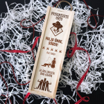 Puidust pudelikarp "Poissmeeste &otilde;htu"