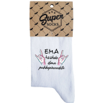 Naiste sokid "Ema t&ouml;&ouml;tab ilma puhkep&auml;evadeta"