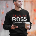 Džemper "I love my Boss"