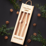 Puidust pudelikarp "Lase mind v&auml;lja - ajame juttu"