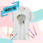 Naiste T-s&auml;rk "V&auml;rvi ise! Kilpkonn&rdquo;