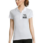 Naiste polos&auml;rk "Naine. Ema. Boss."