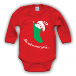 Punane bodi "Ma n&auml;en unes j&otilde;ule"