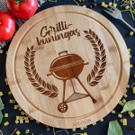 &Uuml;mmargune bambusest l&otilde;ikelaud &bdquo;Grillikuningas&ldquo;