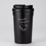 Metallist termotops "Hea kohv, hea p&auml;ev" (400ml)