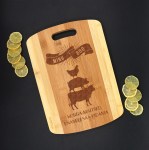 XL bambusest l&otilde;ikelaud &bdquo;Minu BBQ&ldquo;