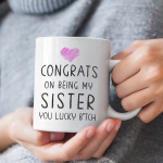 Tass "Congrats on being my sister"