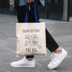 Riidest kott "Think outside the bag"