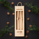 Puidust pudelikarp "Let Me Out!"