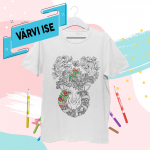 Laste T-s&auml;rk "V&auml;rvi ise! P&otilde;hjap&otilde;der"