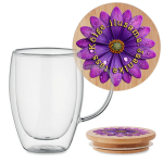 Topeltseinaga klaasist tass "K&otilde;ige ilusama Jaanika tass"