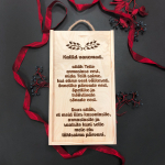 Puidust kahe pudeli karp "Ait&auml;h vanematele"