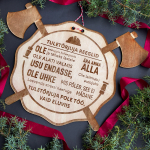 Graveeritud puidust tahvel &bdquo;Tulet&otilde;rjuja reeglid&ldquo;