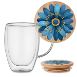 Topeltseinaga klaasist tass "Tere hommikust, emme!"