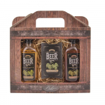 Kosmeetiline kinkekomplekt &bdquo;BEER SPA&ldquo; - du&scaron;igeel (100ml), &scaron;ampoon (100ml) ja vannisool (150g).