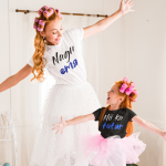 T-s&auml;rkide komplekt emale ja lapsele "Nagu ema, nii ka t&uuml;tar"