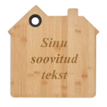 Majakujuline bambusest l&otilde;ikelaud Sinu valitud tekstiga