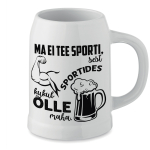 Keraamiline kruus "Ma spordiga ei tegele"