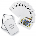 M&auml;ngukaardid metallkarbis (lisatasu eest graveerimise v&otilde;imalus)