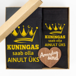 Kinkekomplekt &bdquo;Kuningas saab olla ainult &uuml;ks&ldquo;