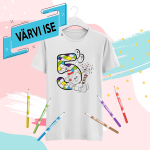 Laste T-s&auml;rk "V&auml;rvi ise! Olen juba viieaastane"