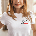 Naiste T-s&auml;rk "Ema" teie valitud s&uuml;damete arvuga