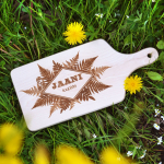 Graveeritud puidust l&otilde;ikelaud "Jaani suupiste"