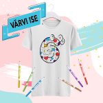 Laste T-s&auml;rk "V&auml;rvi ise! Olen juba kuueaastane"