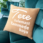 Dekoratiivpadi "Tere tulemas" Sinu valitud perekonnanimega