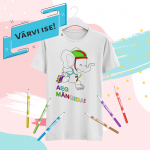 Laste T-s&auml;rk "V&auml;rvi ise! Aeg m&auml;ngida!"