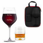 Veini - ja viskiklaasi komplekt &bdquo;Who cares&ldquo;