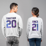 Pusade komplekt "Together Since" (ilma kapuutsita)