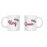 Tasside komplekt paarile &bdquo;King & Queen&ldquo;