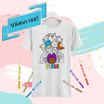 Laste T-s&auml;rk "V&auml;rvi ise! Pidu"