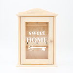 Puidust v&otilde;tmekarp klaasiga "Sweet home"