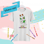 Laste T-s&auml;rk &bdquo;V&auml;rvi ise! K&otilde;ige parem emme&ldquo;