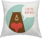 Poszewka na poduszkę "Beary much"