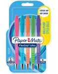 Paper Mate Flexgrip Bright automaatne kuulipliiats must 5 tk. - 2171853