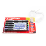 Sharpie akr&uuml;&uuml;lmarkerite komplekt 5 v&auml;rvi koos s&uuml;damega v&auml;rvimiseks