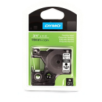 DYMO D1 lint pol&uuml;ester 19 mm x 5,5 m / must valgel (16960 / S0718070)
