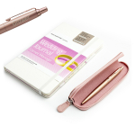 Parker roosa pastapliiatsikomplekt koos graveeringuga ja pulmaplaneerijaga karbis