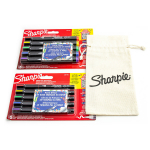 Sharpie komplekt, 10 akr&uuml;&uuml;lmarkerit koos v&auml;rvikotiga