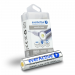 EverActive 18650 3.7V 2600mAh Li-Ion micro USB aku koos kaitsekarbiga taskulampide jaoks