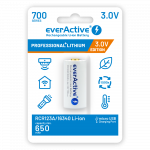 EverActive 16340 CR123 17345 3V 700mAh Li-Ion mikro USB aku taskulampide kaitsega