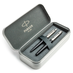 Parker Jotter Bond Street Black CT t&auml;itesulepliiatsi ja pastapliiatsi komplekt metallkarbis