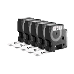 DYMO D1 lint 19mm x 7m / must valgel (45803 / S0720830) &ndash; 5 tk.