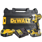 DeWalt DCF887P2-QW 1/4 18V 2x5.0Ah harjadeta l&ouml;&ouml;kpuksiir 1/4 18V 2x5.0Ah
