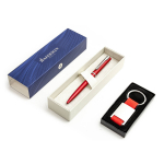 Waterman Allure Red Matte Pastapliiats v&otilde;tmehoidjaga koos graveeringuga