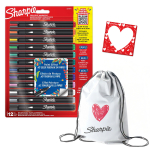 Sharpie loominguliste akr&uuml;&uuml;lmarkerite komplekt, 12 v&auml;rvi 2201070 / Magnet / V&auml;rvimiskott / Valentini p&auml;ev